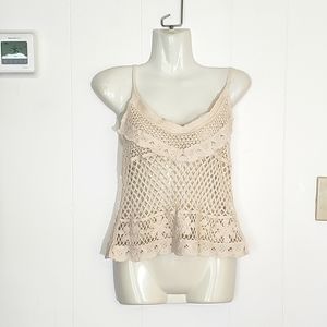 Native Rose Crochet Top Size S/M